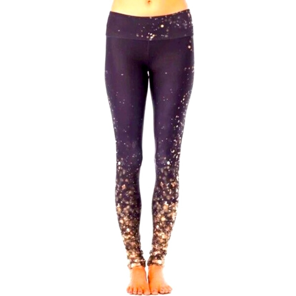 Goldsheep Holiday Falling Lights Leggings XS